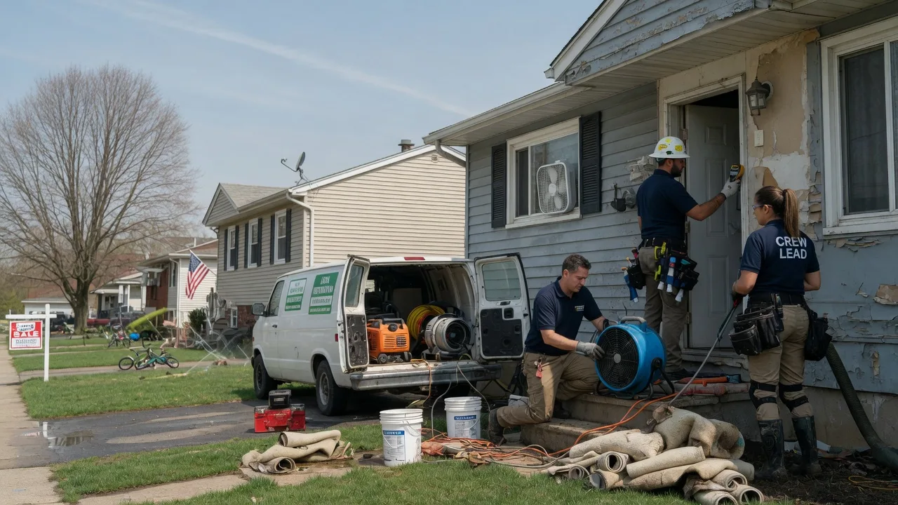 Flood Cleanup in Coopersburg, PA near me